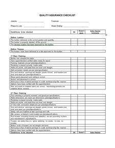 construction checklist
